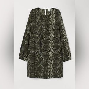 Women H&M snake print dress
